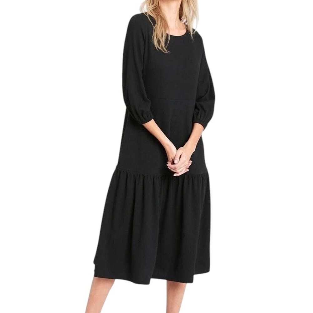 H&M Oversized Black Maxi Dress